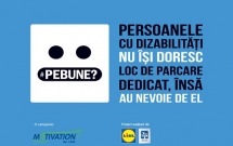 Mesajul campaniei #PeBune? este prezent în aproape 1000 de locuri de parcare dedicate persoanelor cu dizabilități