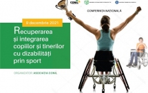 Asociația CONIL organizează Conferința Națională “Recuperarea și integrarea  copiilor și tinerilor cu dizabilități prin sport”