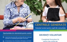 Seniorii invitați să devină voluntari pentru copiii din comunitate,  la centre sociale din Blaj, Boținda, Buziaș și București