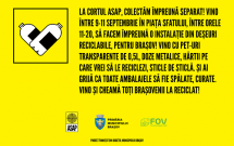 Mobilizare pentru reciclare în Brașov! Armata Selectării Atente a Plasticului, ASAP România, transformă deșeurile în artă, la Forumul Orașelor Verzi