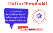 Au început înscrierile la „Hai la Olimpiadă!”, programul dedicat pentru pregătirea elevilor pasionați de matematică, fizică sau informatică