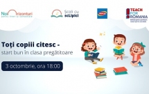 Toți copiii citesc – Start bun clasa pregătitoare