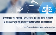 Dezbatere online privind statutul de utilitate publică al organizațiilor nonguvernamentale din România