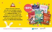 De Paște, Curtea Veche Publishing, alături de autorii de literatură pentru copii, Alex și Cristina Donovici, și cu sprijinul World Vision România, doneză cărți pentru copiii din mediile defavorizate