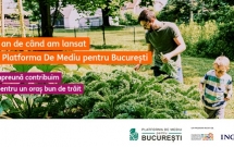 Platforma de Mediu pentru București împlinește un an de la lansare: 9 proiecte de mediu și finanțări de 1,2 milioane de lei pentru un oraș mai bun de trăit