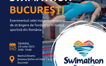Fundația Comunitară București vă invită sâmbătă, 24 iunie, la bazinul olimpic Dinamo, la evenimentul Swimathon București