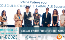 PROIECTUL ANTREPRENORIAL FUTURE YOU CREAT DE 5 ELEVI DE LICEU DIN BUCUREȘTI ÎN COMPETIȚIA GEN-E 2023, PREMIAT DE NN ROMÂNIA CU SOCIAL ENTREPRENEURSHIP AWARD