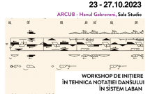 ÎNCEP ÎNSCRIERILE LA WORKSHOPUL DE INIŢIERE  ÎN TEHNICILE DE NOTAŢIE A DANSULUI ÎN SISTEM LABAN  CU ROXANA BARBACARU DE LA OPERA DIN PARIS