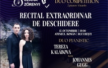 Recital Extraordinar de DUO PIANISTIC  în deschiderea Concursului Internațional de Duo „Suzana Szörenyi” 2023