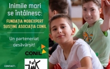 Inimile mari se întâlnesc: Fundația Mobexpert susține Asociația CONIL