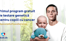 1 din 2 copii recent diagnosticați cu cancer în România a fost deja înscris în Programul Gratuit de Testare Genetică dezvoltat de MedLife