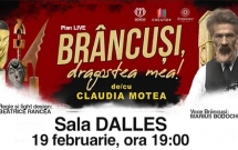 Spectacolul multimedia BRÂNCUŞI DRAGOSTEA MEA va avea loc la Sala Dalles pe 19 februarie