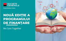 180.000 de euro în suport financiar pentru proiecte de educație și de protecția mediului disponibili în noua ediție a programului de finanțare „We Care Together” al Societe Generale Global Solution Centre
