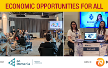 Tinerii creează soluții pentru comunitate și explorează cariere reale în cadrul proiectului Economic Opportunities for All