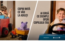 Salvați Copiii România și Fundația OMV Petrom lansează campania  ”Copiii imită ce văd la adulți”