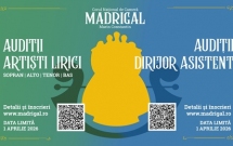 Corul Madrigal organizează audiții pentru artiști lirici și dirijor asistent