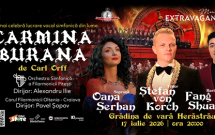 CARMINA BURANA  - premieră în aer liber, cu tenorul ŞTEFAN von KORCH pe scenă, pe 17 iulie la Grădina de Vară  Herăstrău din Bucureşti