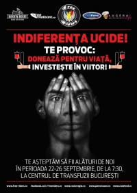 Indiferenta ucide! Doneaza pentru viata, investeste in viitor!